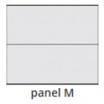 Brama garażowa Gerda CLASSIC- M, L panel - szerokość 3505-3625mm